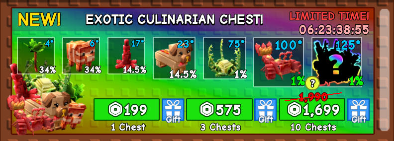 Exotic Culinarian Chest 10 กล่อง